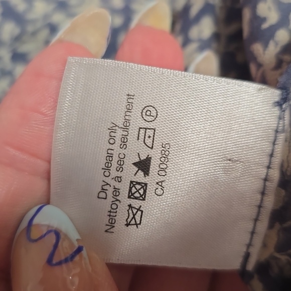 Veronica Beard Dakota Silk Blue Floral Ruched Mini Dress Size 0 - Picture 8 of 8